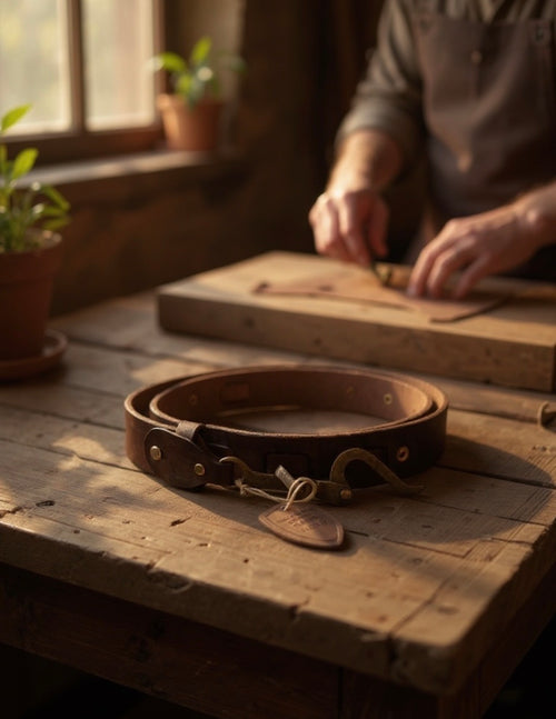 Artisan Crafted Genuine Leather Waist Belt by POL