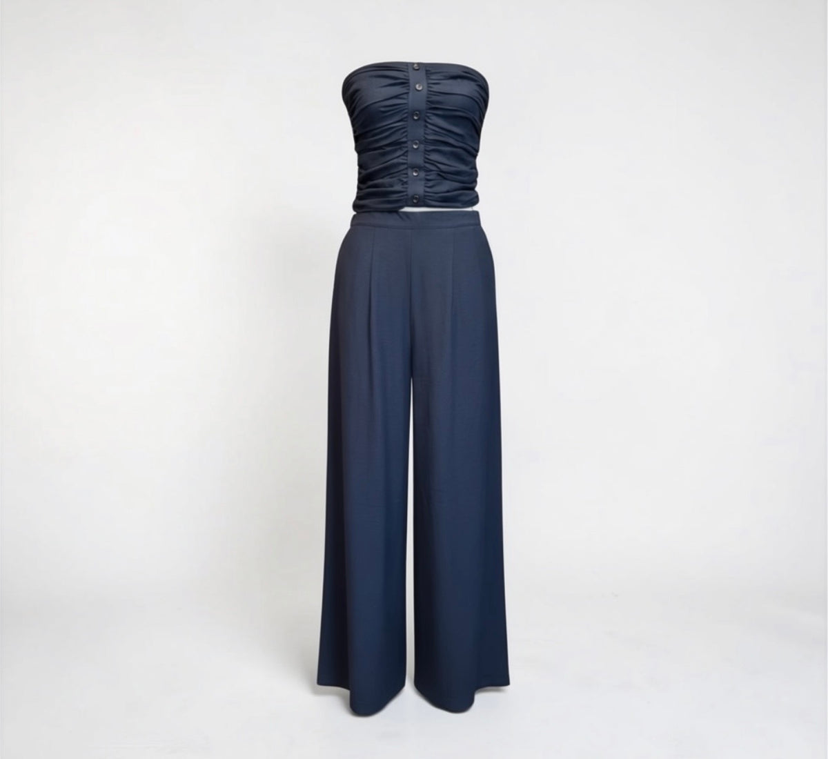 Navy Palazzo Set by A.PEACH