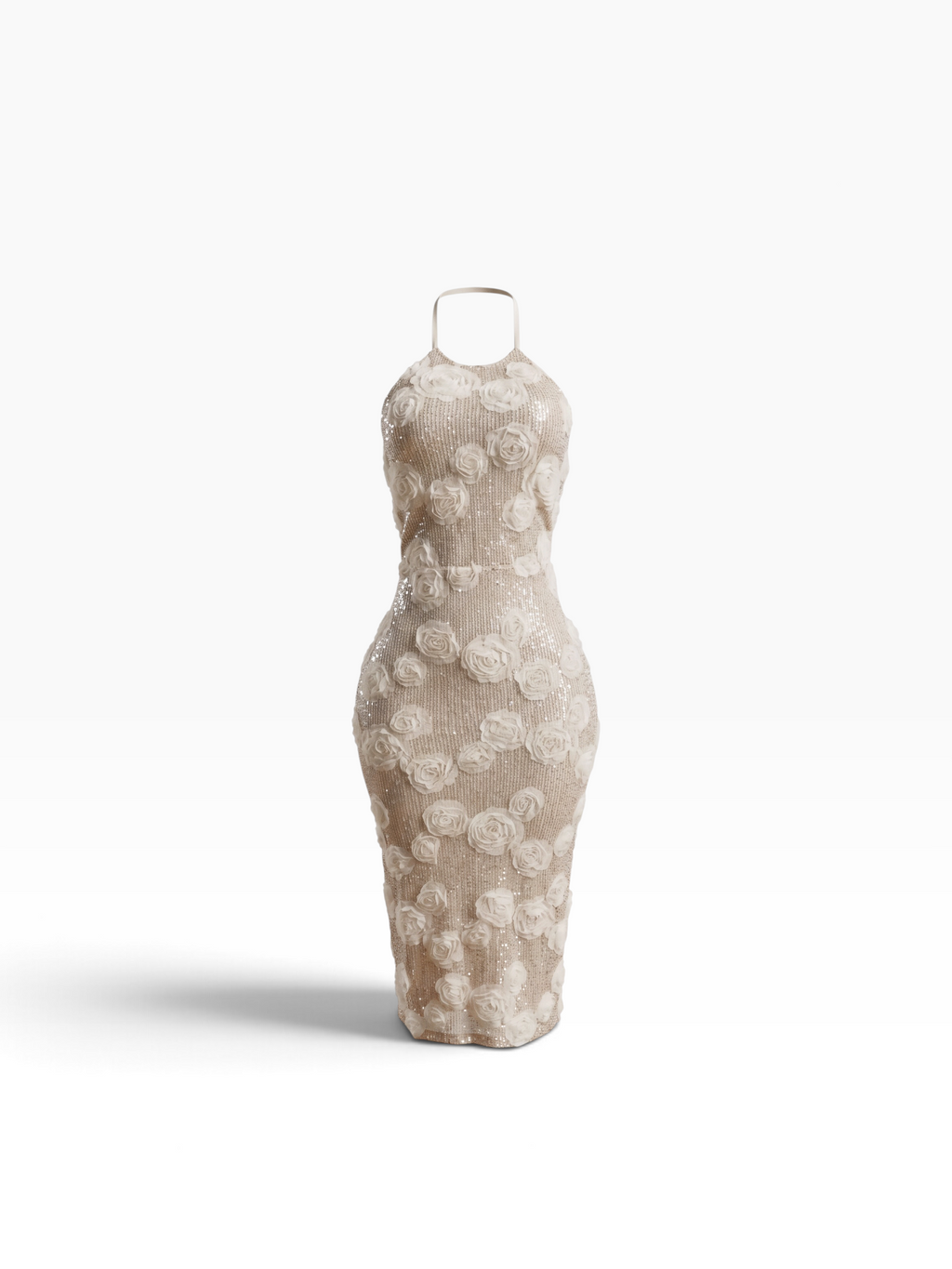 Purrrfect Rose midi dress