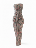 Petal Prowl maxi dress