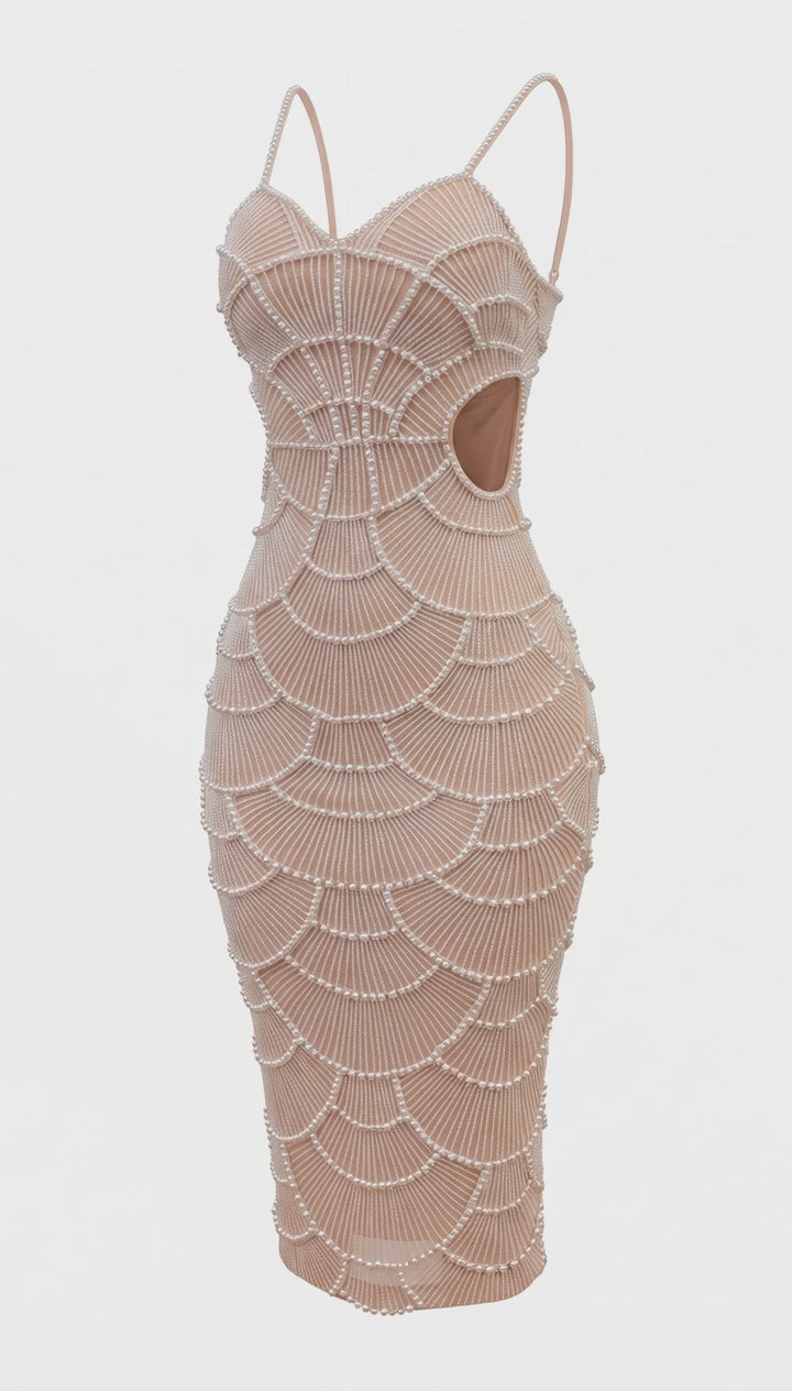 Pearl Paws midi dress